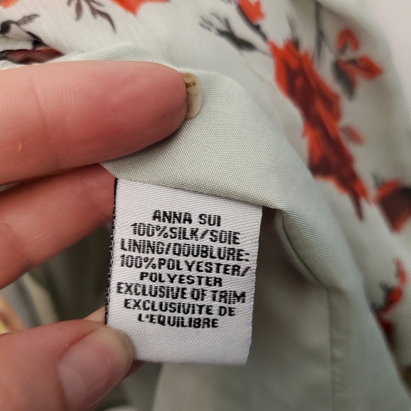 Gorgeous Anna Sui Anthropologie silk floral dress - Picture 8 of 8